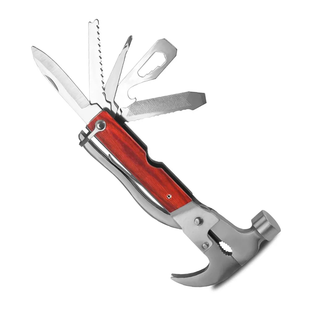 Martillo Multifuncional de Supervivencia | Multiherramienta de Acero Inoxidable S0950