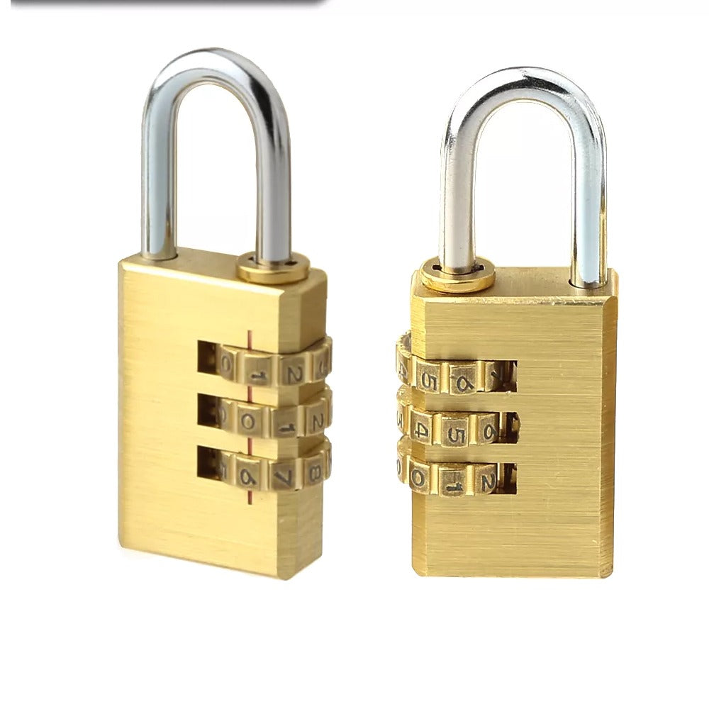 Candado Seguridad Mochilas Casillero Maleta Viaje 3 Dígitos ch04A S1116