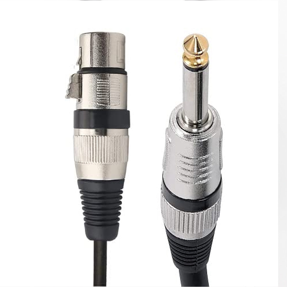 Cable de Audio Profesional Canon XLR Hembra a Plug 6.35mm de Alta Fidelidad 15 Metros S2138