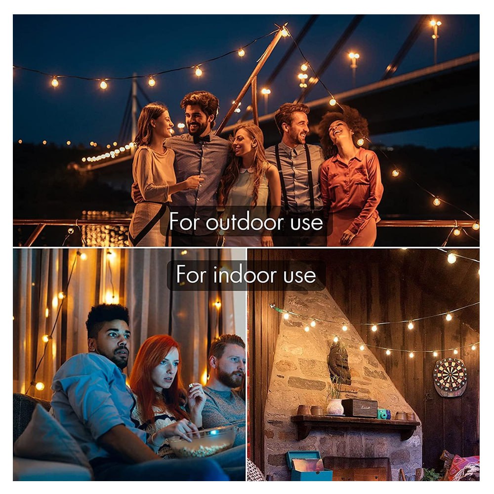 Guirnalda 25 Bombillas 15 metros LED Vintage Jardin Fiestas exterior S0780