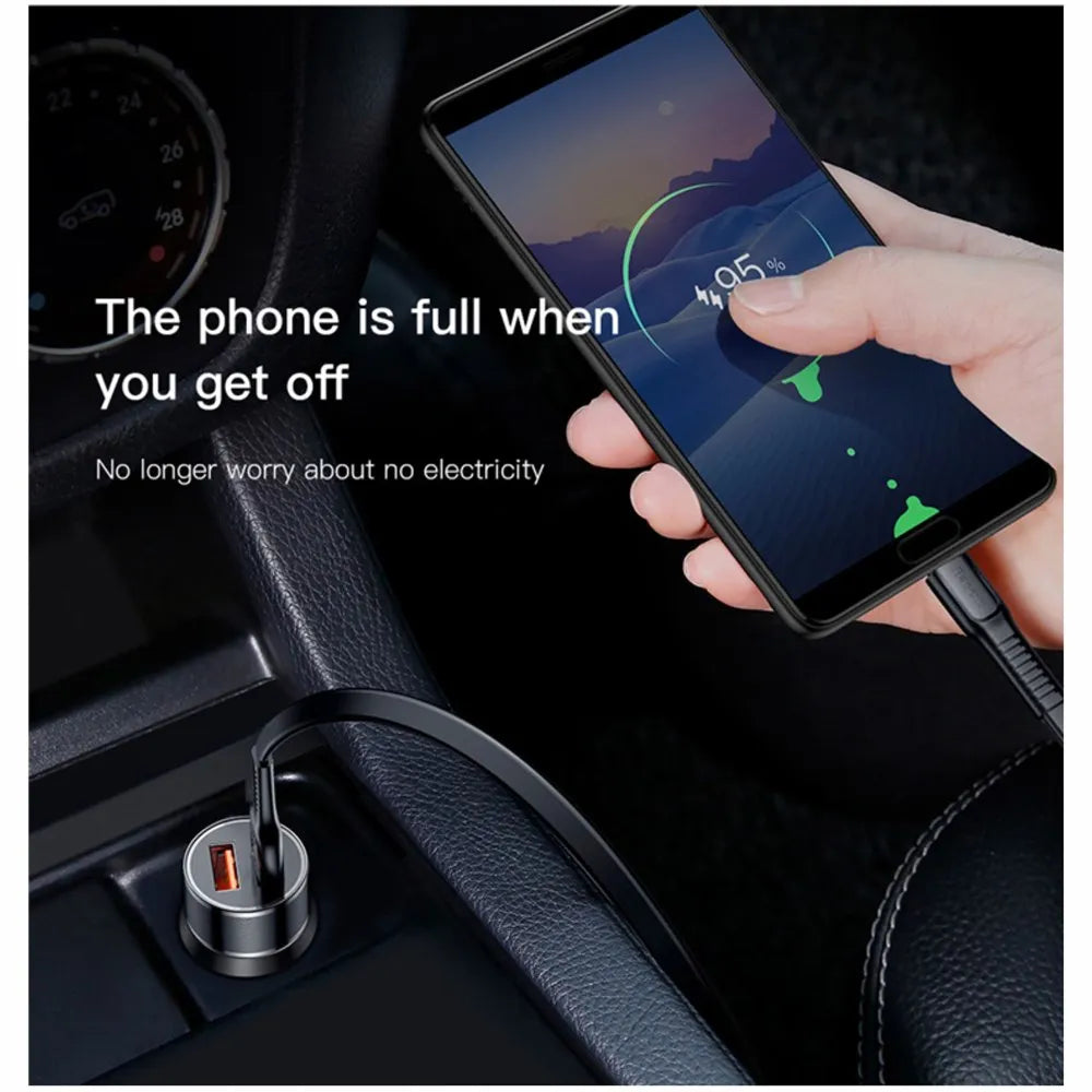 Cargador para Auto NETCOM 2 USB QC 3.0 | 3.4A de Carga Rápida S1686