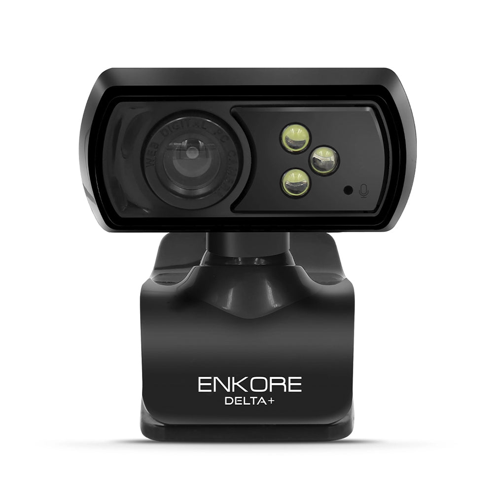 Cámara Web Full HD 1080p Enkore Delta+ ENC WC103 3 LEDs Micrófono Clip USB Plug & Play s2249