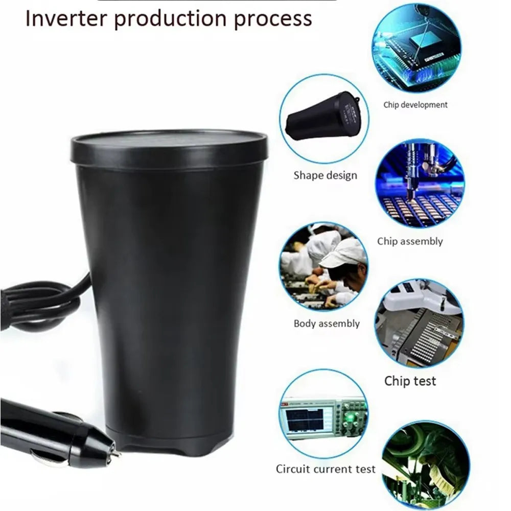 Inversor de Corriente 12V a 220V | 150W | Doble USB 4.8A | SANTOFA S1781