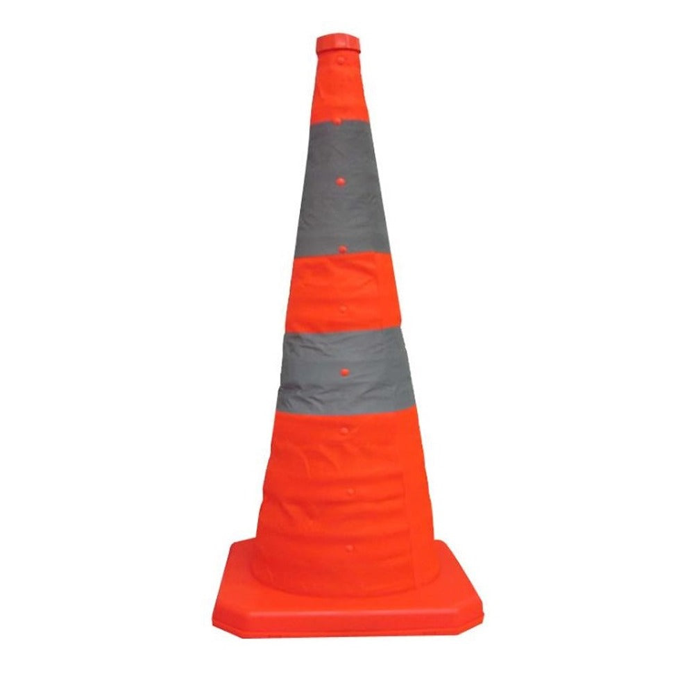 Conos de Seguridad de 70 cm Plegables | Alta Visibilidad y Resistencia S1220