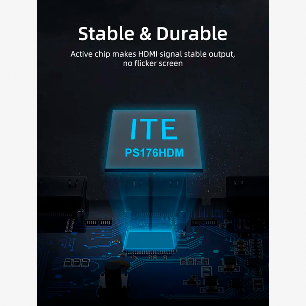 Adaptador USB-C a HDMI 2.0 4K 60Hz de Aluminio con Cable Trenzado de Nylon Plug & Play para MacBook iPad Pro Galaxy y Laptops S2358