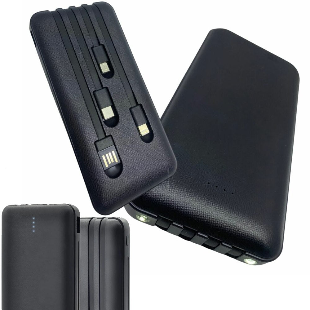 Power Bank 10.000mAh LANTUN QX Iluminación Led 4 Cables Incluidos S1606