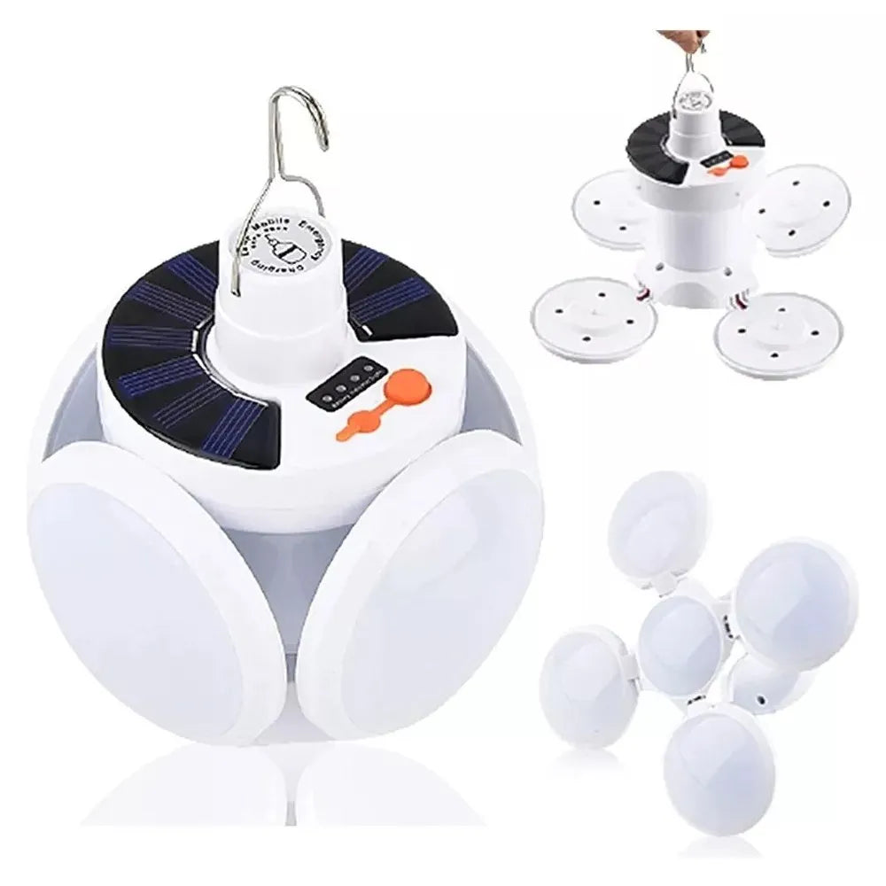 Foco Lampara Luz Led Recargable Usb Portátil Exterior Blanco S1779