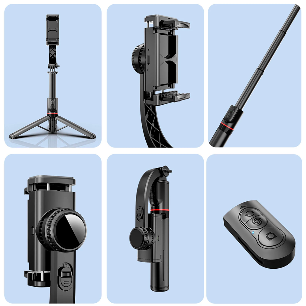 Selfie Stick Trípode Inteligente con Estabilizador AI y Control Bluetooth s2029