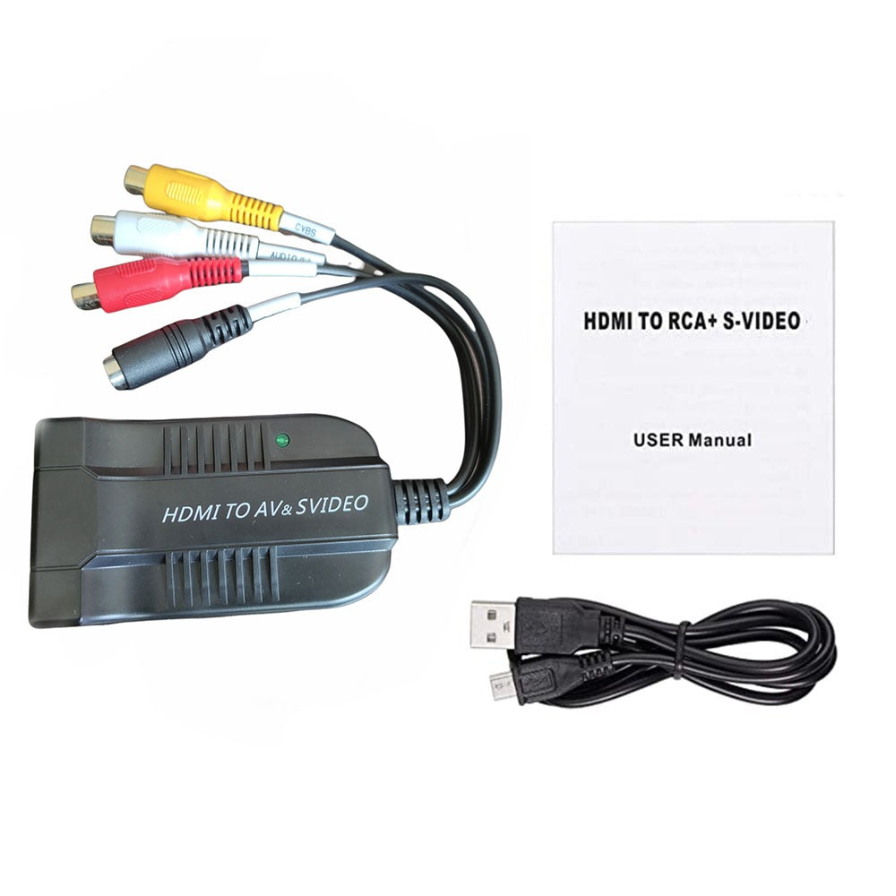 1080p convertidor Hdmi a AV Svideo Convertidor De Audio Adaptador S0826