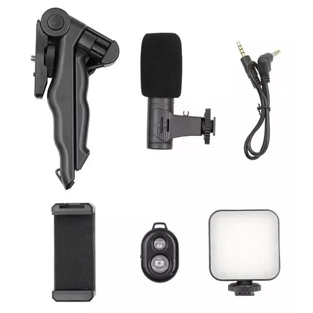 Kit Grabacion de Video con Tripode Luz Led Bluetooth Microfono S1583