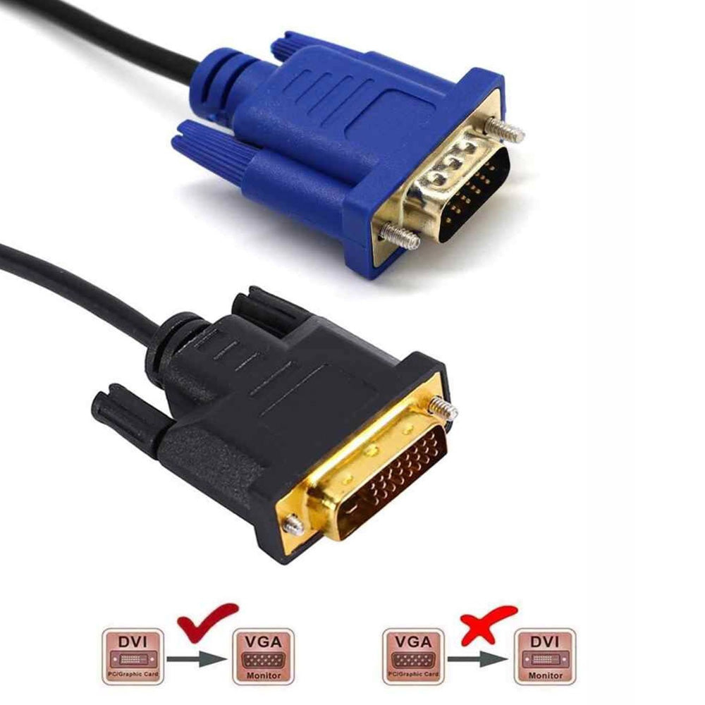 Cable Convertidor de Video DVI 24+5 a VGA Trautech de 1.80 Metros (PE-DV0085) S2149