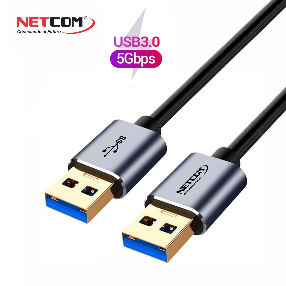 Cable USB 3.0 Macho a USB 3.0 macho 1.8 Metros NETCOM S1286