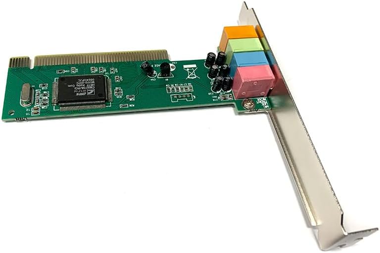 Tarjeta de Sonido PCI 4.1 Canales CMI8738 32-Bit 3.5mm Mic Line SPK1 SPK2 con Driver CD s2261