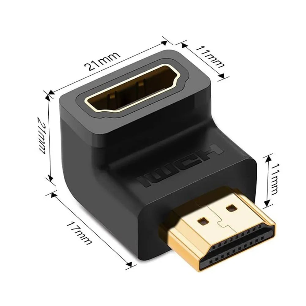 Adaptador Union Hdmi a Hdmi Hembra Acople 1080p Codo Extiende UGREEN S1534