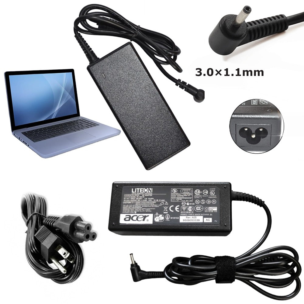 Cargador Genérico Laptop Acer 19V 3.42A 65w 3.0x1.1mm S1217