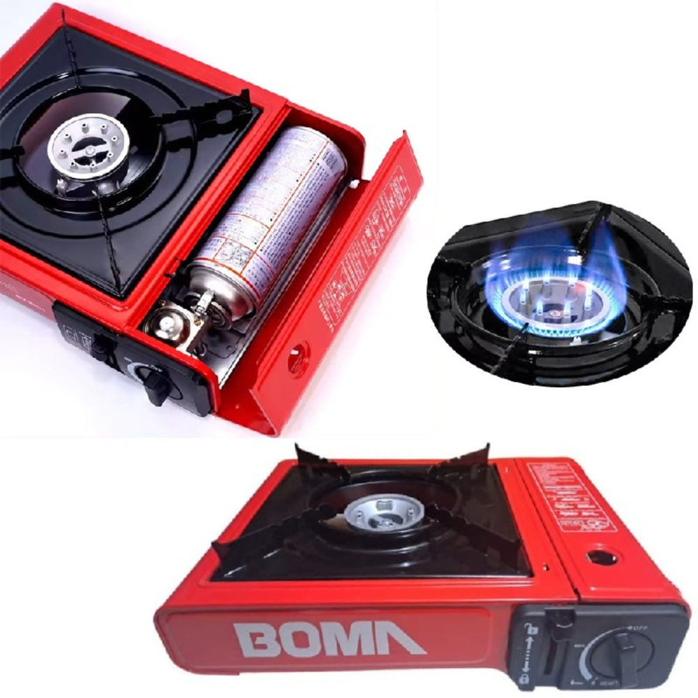 Cocina a Gas Portatil 1 Hornilla 2 en 1 + Gas 480ml Camping S1635
