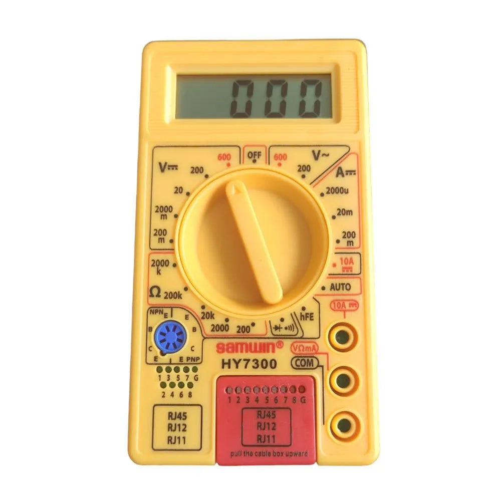 Multimetro Digital de Bolsillo con Lan Tester Probador RJ45 SAMWIN S1478