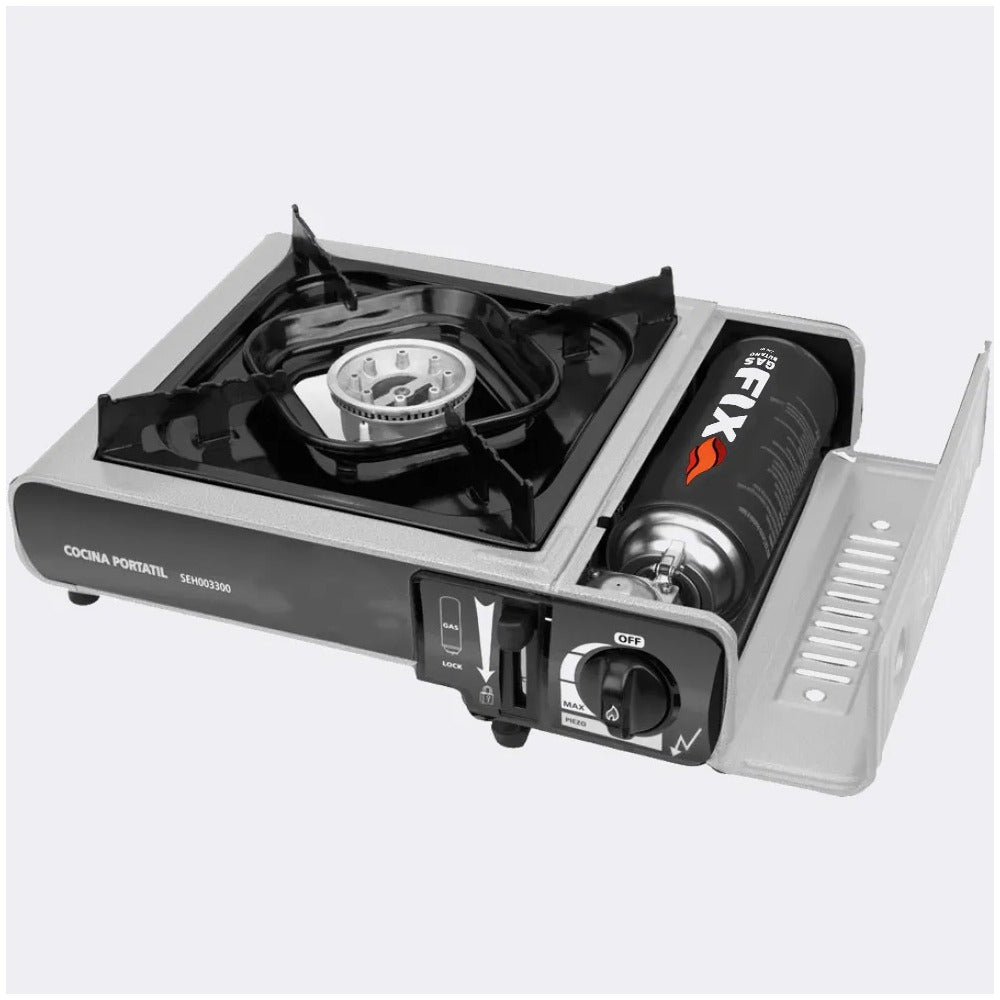 Gas Butano FIX Ultra Refinado 230g | Válvula Universal para Cocinillas y Flameadores S1249