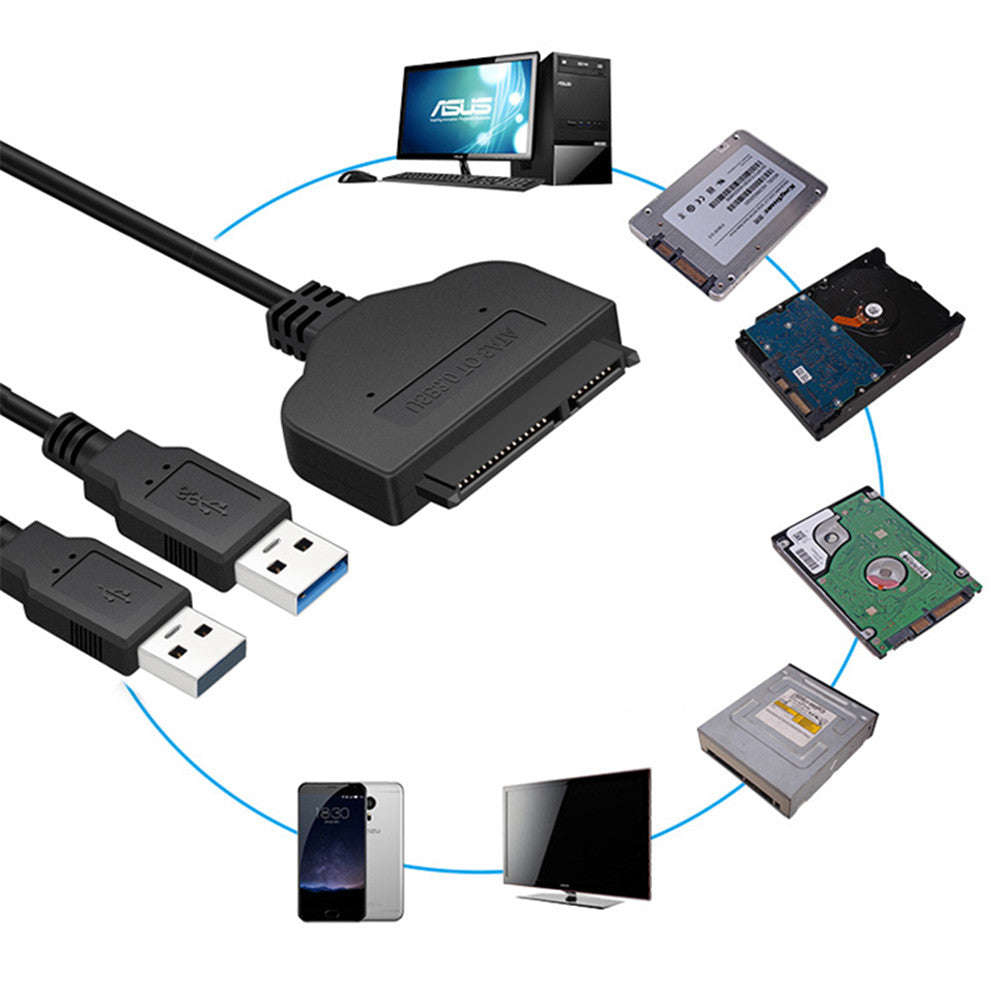 Adaptador Cable USB 3.0 a Sata SSD Disco Duro 2.5 Soporta 4t S0737