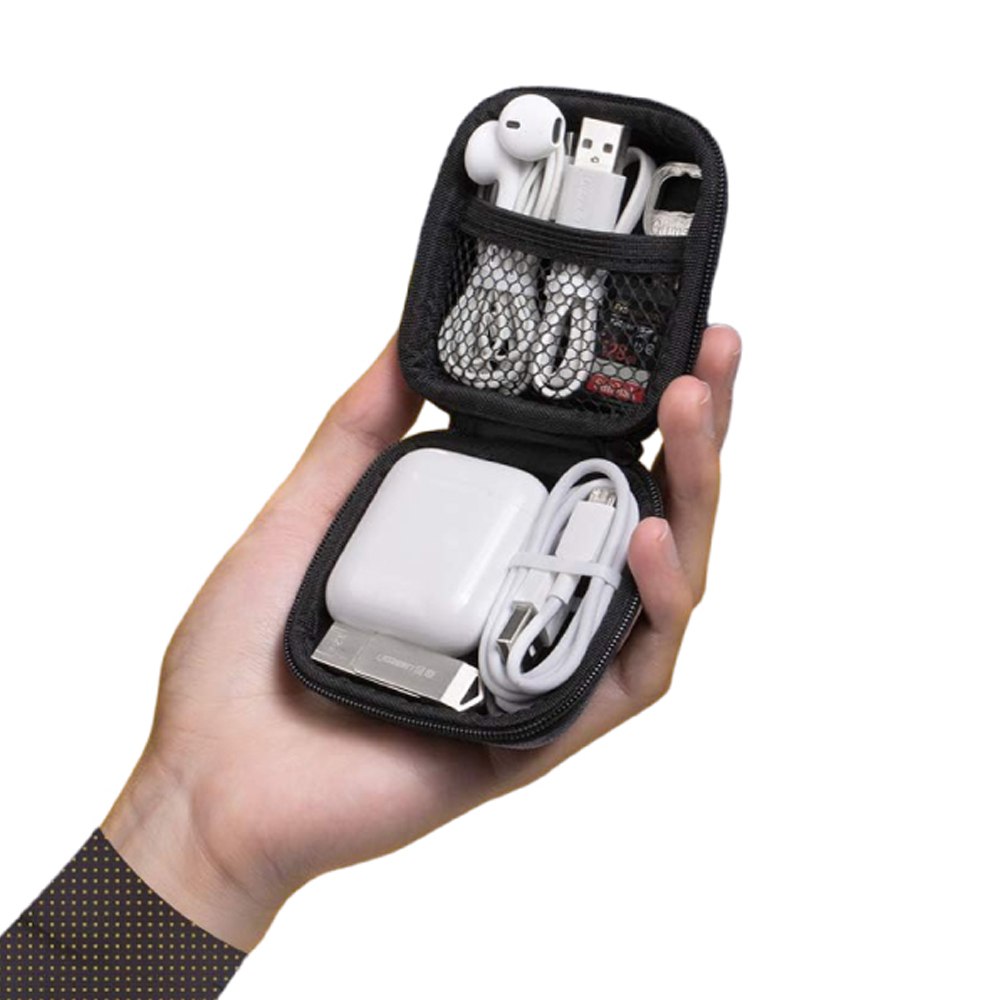 Estuche Funda UGREEN Portatil Para Audifonos Cables Eva Gris S1522