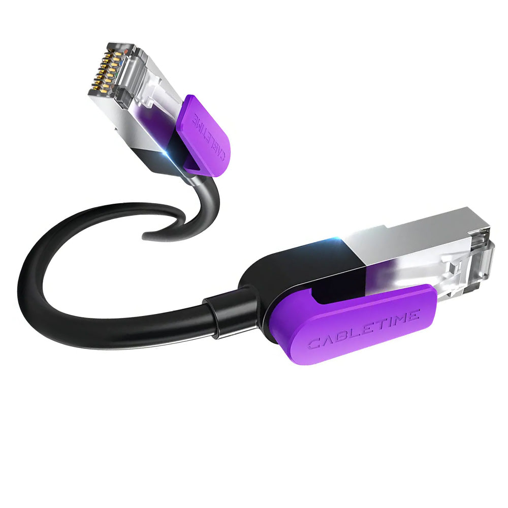 Cable de Red Ethernet Cat 8 Doble Blindaje 40Gbps 2000MHz CABLETIME de 3 Metros CN80N S2183