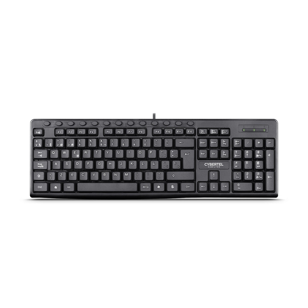 Kit Multimedia Teclado y Mouse USB Cybertel Hamilton 13 Botones Dedicados UV Waterproof 1000DPI CYB T109 s2242