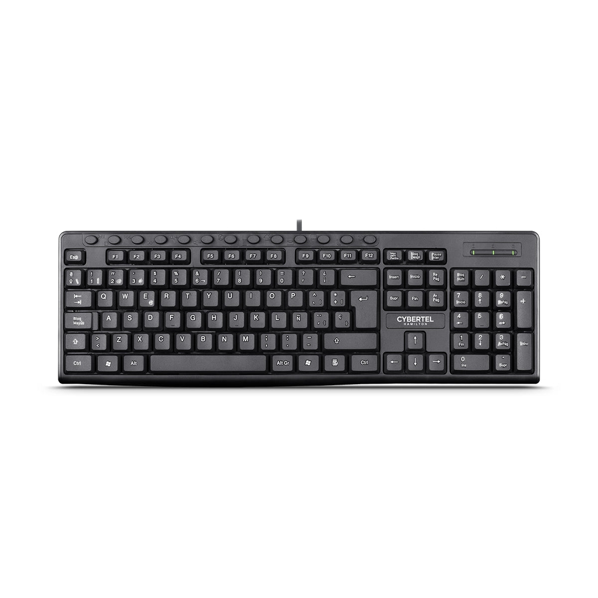 Kit Multimedia Teclado y Mouse USB Cybertel Hamilton 13 Botones Dedicados UV Waterproof 1000DPI CYB T109 s2242