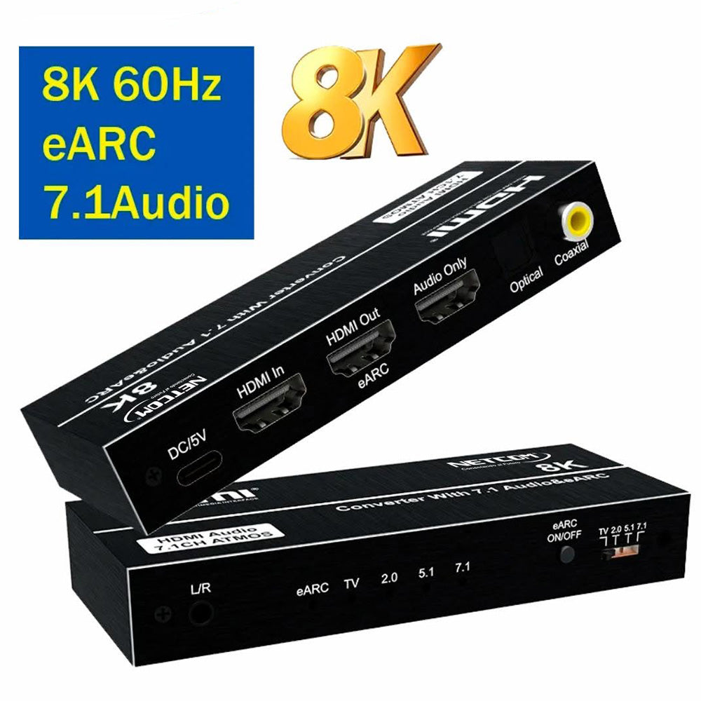 Extractor de Audio HDMI 2.1 Profesional 8K@60Hz 4K@144Hz con eARC S2146