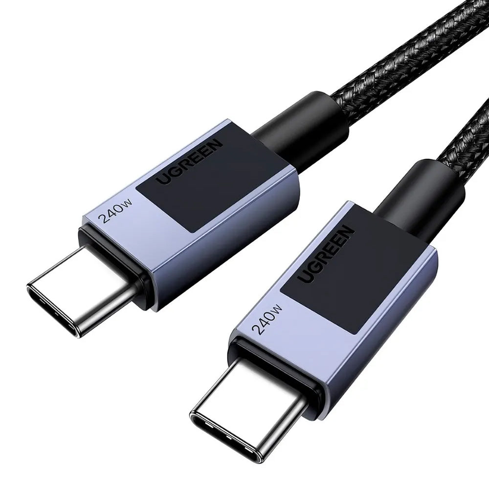 Cable USB-C a USB-C Ugreen Carga Rápida 240W PD 3.1 Trenzado de 2 Metros 45068 S2194