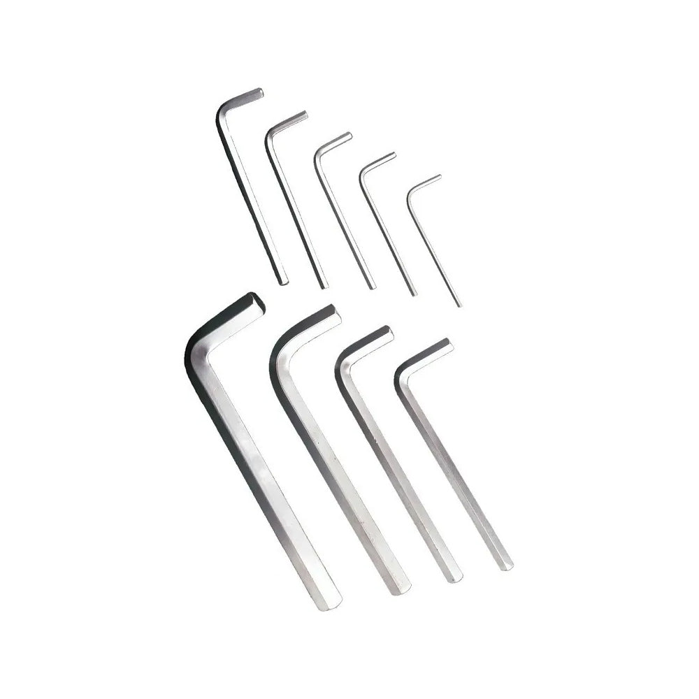 kit 9 llaves Allen hexagonal piezas milimétricas brazo largo llave L S0902