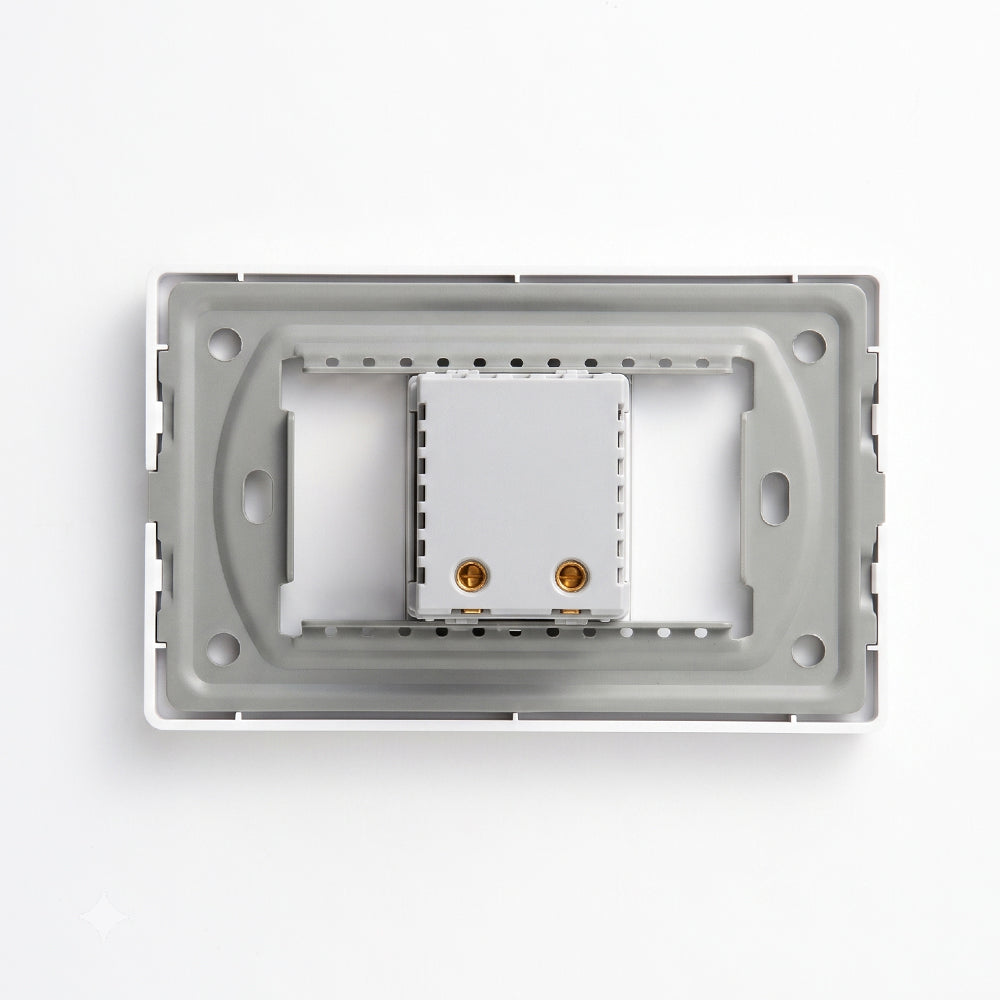 Interruptor Regulador de Pared para Ventilador Dimmer Giratorio 300W 250V Blanco S2255