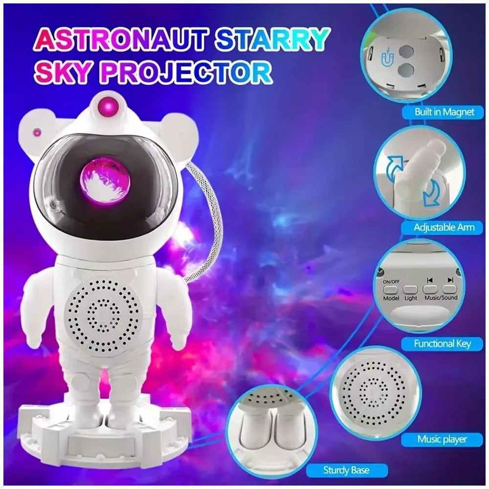 Proyector de Galaxias Astronauta LED con Bluetooth y Sonidos Ambientales S1953