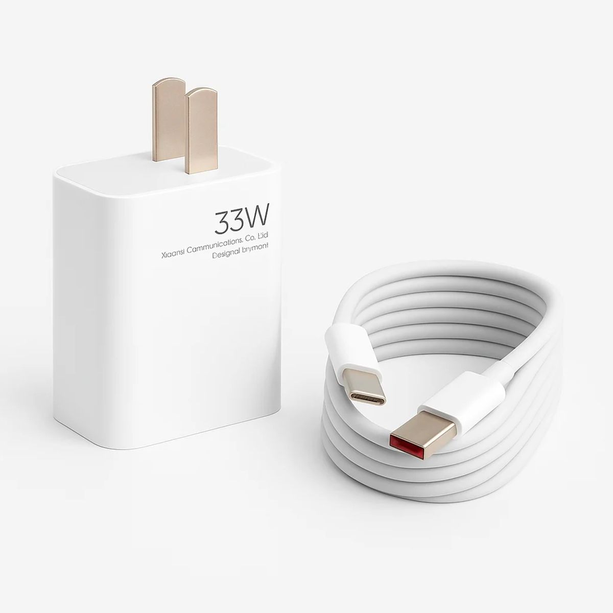 Cargador Xiaomi 33W Carga Rápida con Cable USB-A a USB-C Adaptador Original S2043
