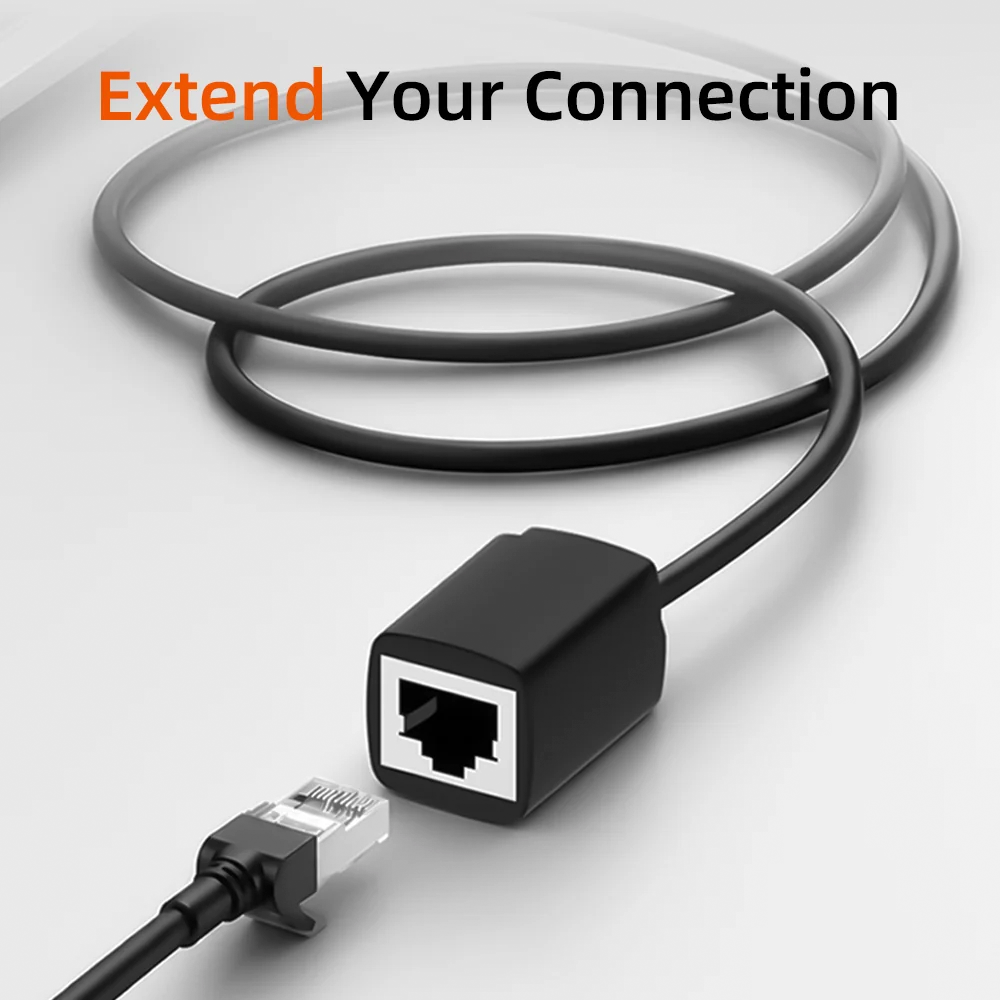 Cable Extensión Ethernet Cat6 RJ45 Macho a Hembra CABLETIME Gigabit 1000Mbps 250MHz Blindaje FTP Conductor de Cobre 26AWG para Router PC Smart TV y Consolas S2365