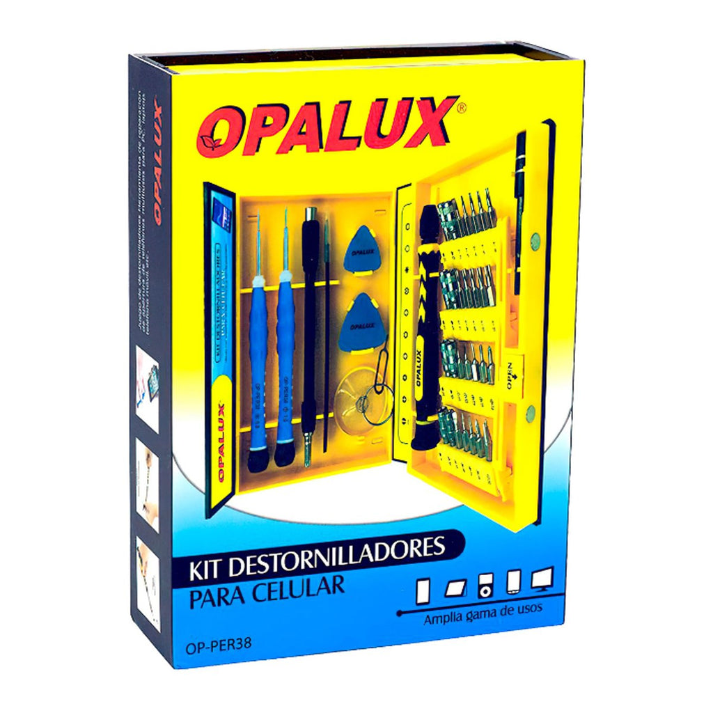 Kit destornilladores para celular 38 en 1 Opalux S0940