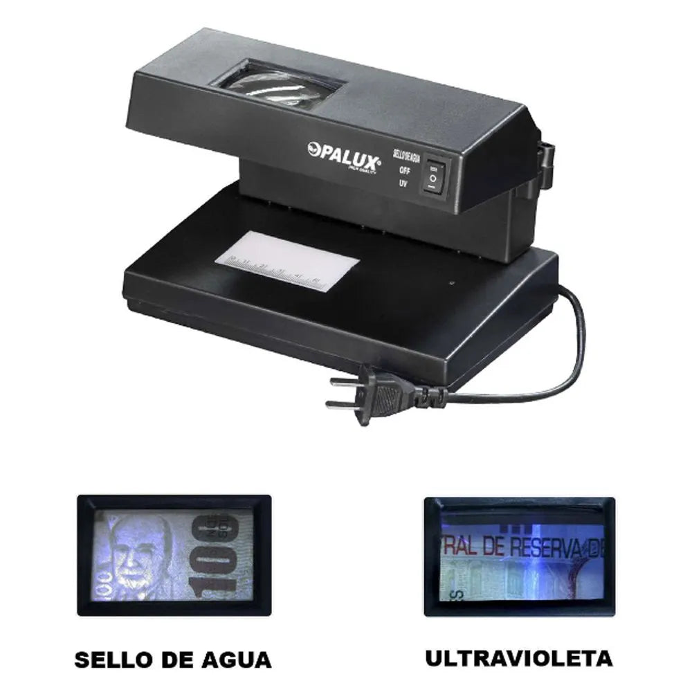 Detector de Billetes Falsos Soles y Dólares Negro S0043