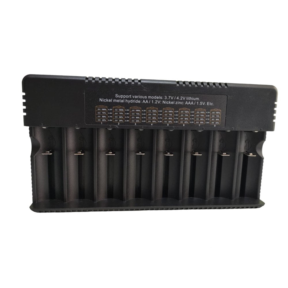 Cargador de pilas baterías recargables 8 puestos AA AAA 18650 26650 S1588