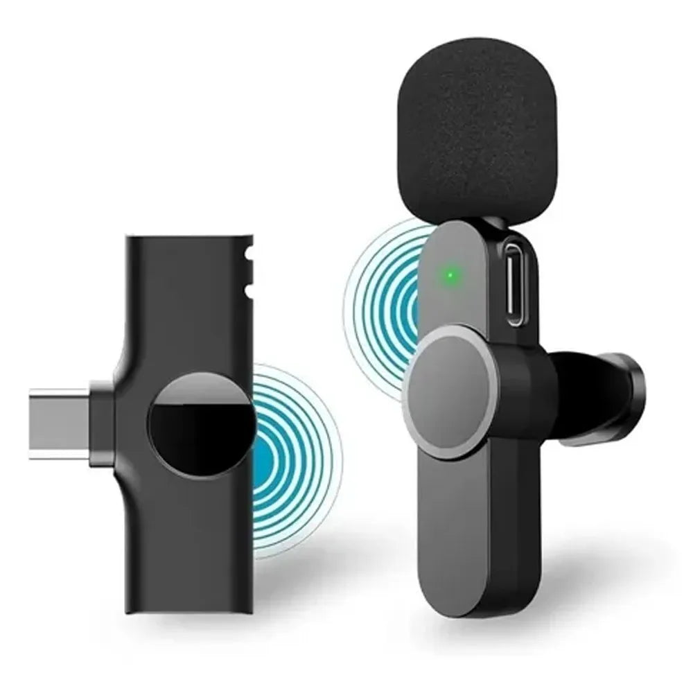Mini Micrófono Solapa Inalámbrico Recargable Tipo C Android Portatil S0953