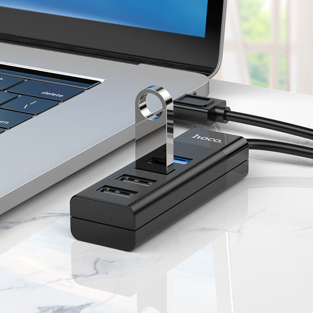 USB 3.0 Hub 4 Puertos 4 en 1 Usb 3.0 + 3 usb 2.0 HOCO HB25 30cm S0986