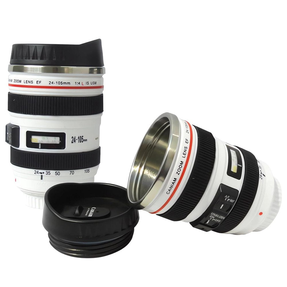 Taza Termica Lente Fotografico Tomatodo Mug Camara Cafe Te Blanco S1626
