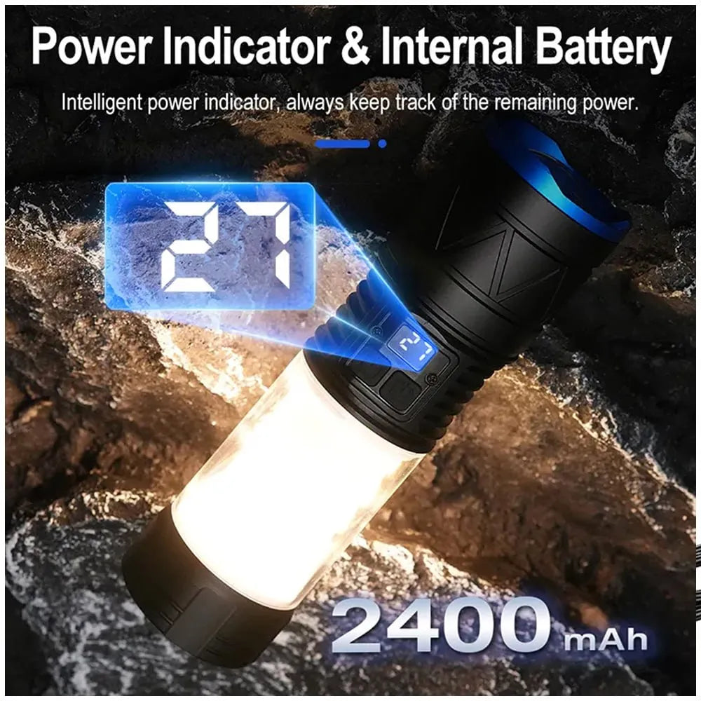 Linterna Potente Tactica Recargable 1000 Lm Zoom Camping 18w S1838