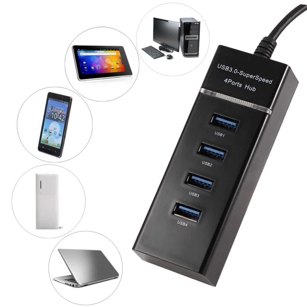 Hub 4 Puertos USB 3.0 5gbps 30 cm Indicador Led Super Speed S0678