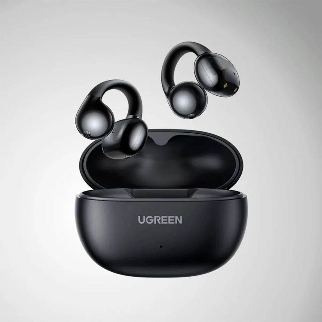 Audífonos Inalámbricos Open-Ear Ugreen HiTune S3 WS209 Bluetooth 5.4 Clip-On Batería 30H Negro S2216
