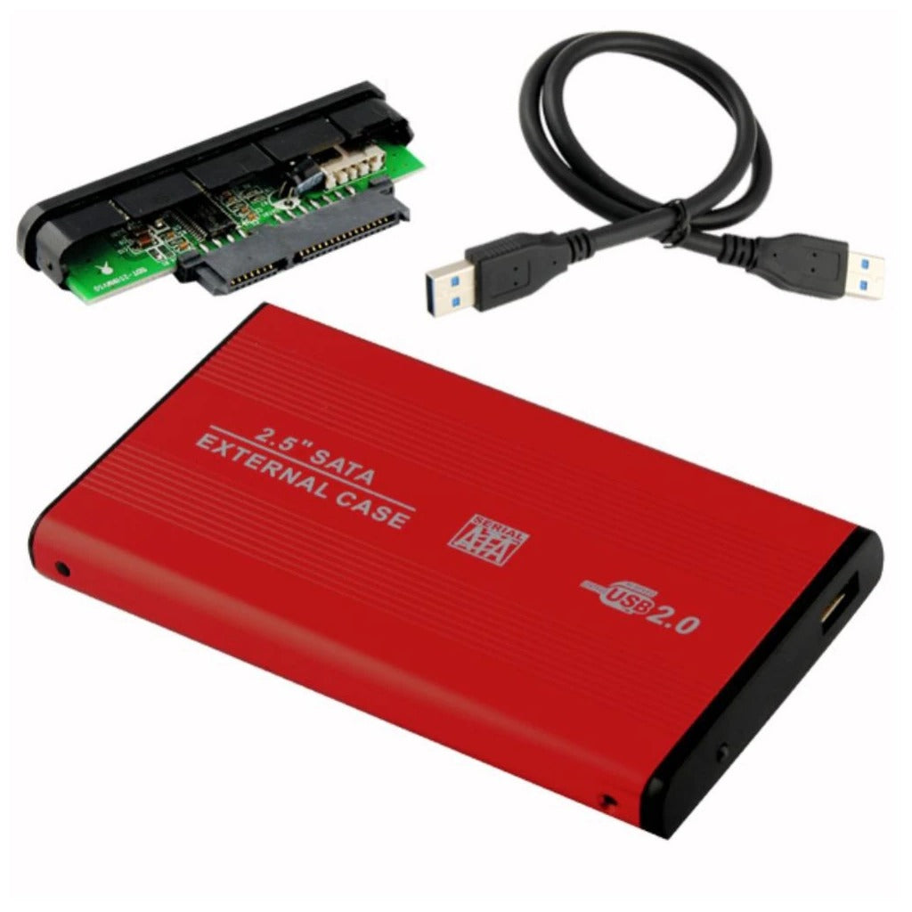 Case Disco Duro Externo Sata 2.5 Usb 2.0 laptop Rojo S49012