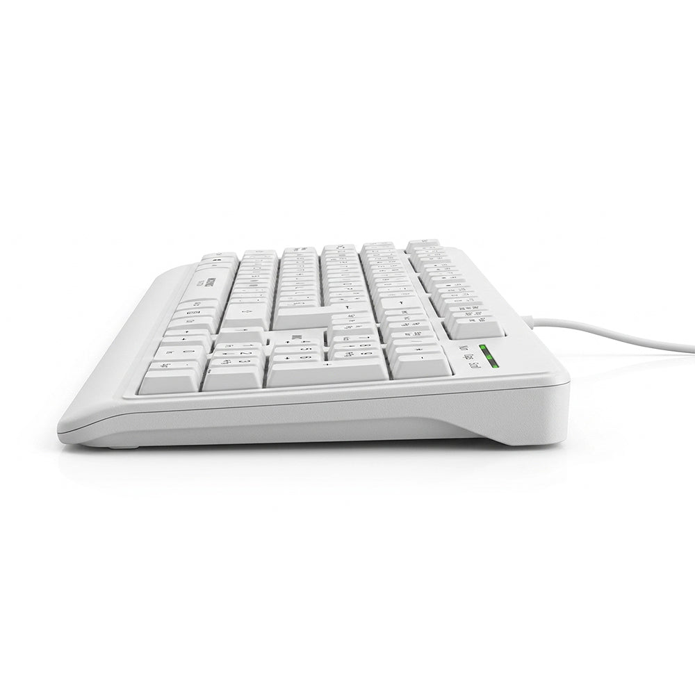 Teclado Multimedia USB Micronics Norton Blanco 105 Teclas Teclado Numérico UV MIC K608W s2239