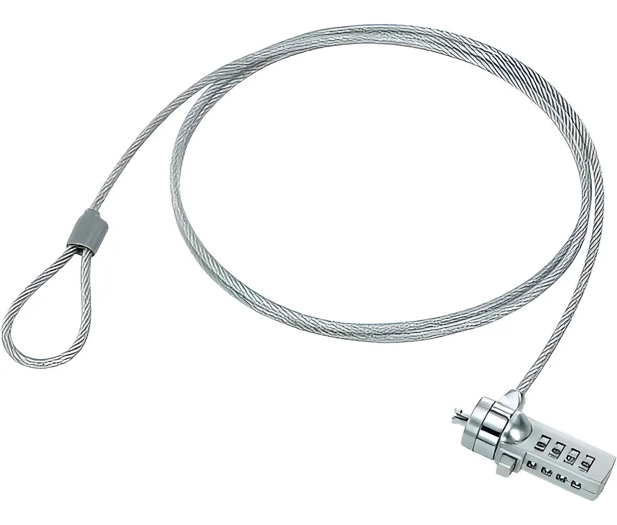 Candado de Seguridad Para Laptop Hochi Guaya Cable de Acero 1.8m Combinación 4 Dígitos Slot Kensi S2296ngton