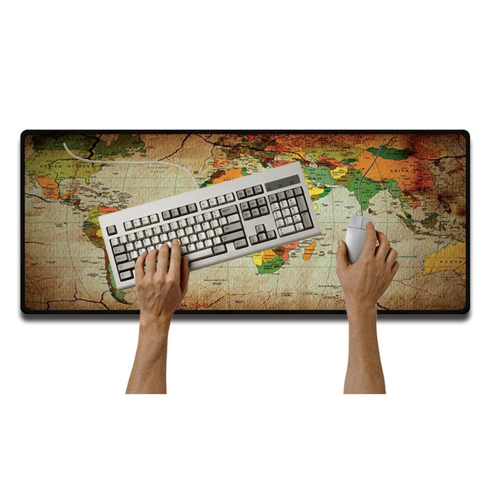 Mouse Pad Base de Escritorio Extra Large 80x30cm | Mapa Mundi Sepia S0649m55
