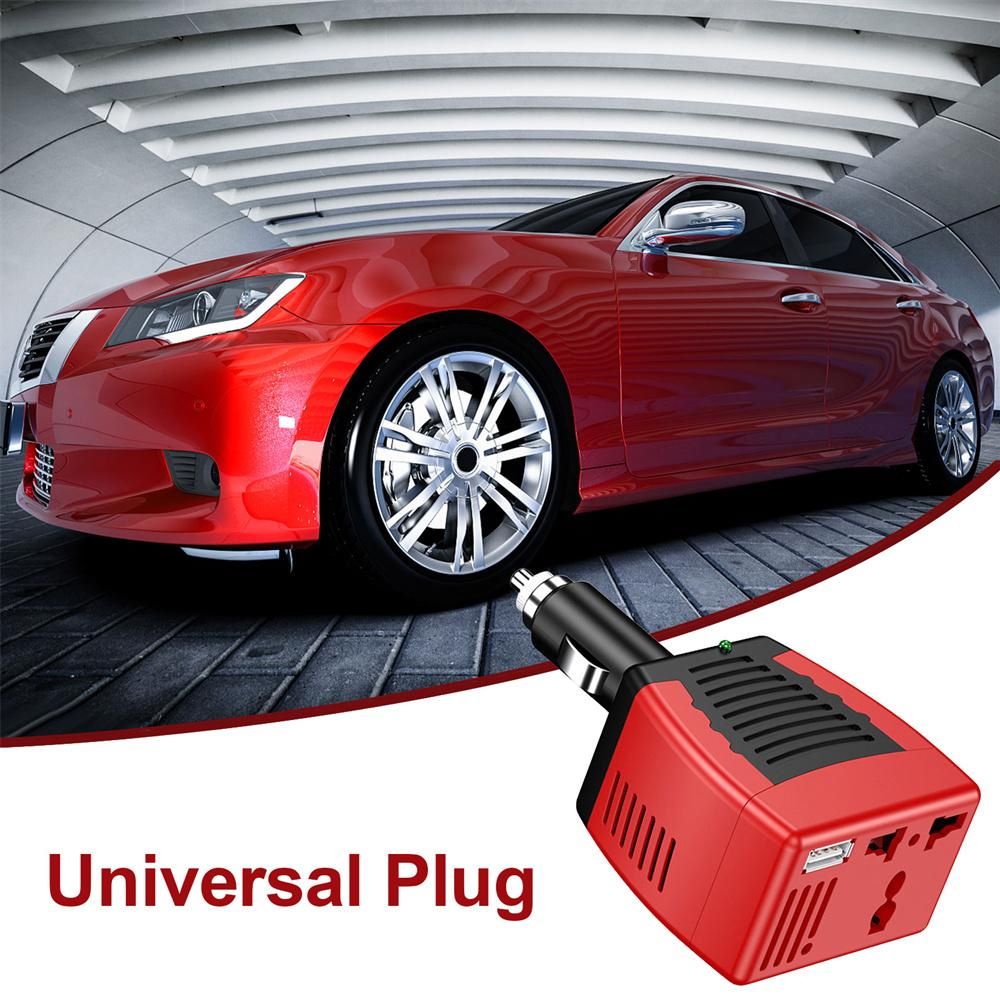 Inversor de Corriente Para Auto De 12v A 220v Usb 150w cargador 2.1A S1299