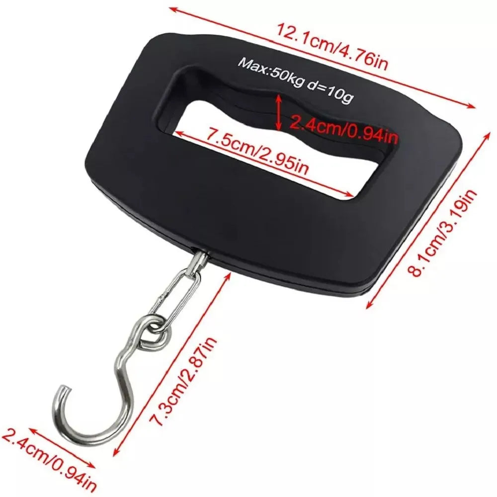Balanza de Mano Digital LCD 10g - 50kg | Báscula Profesional para Maletas S1448