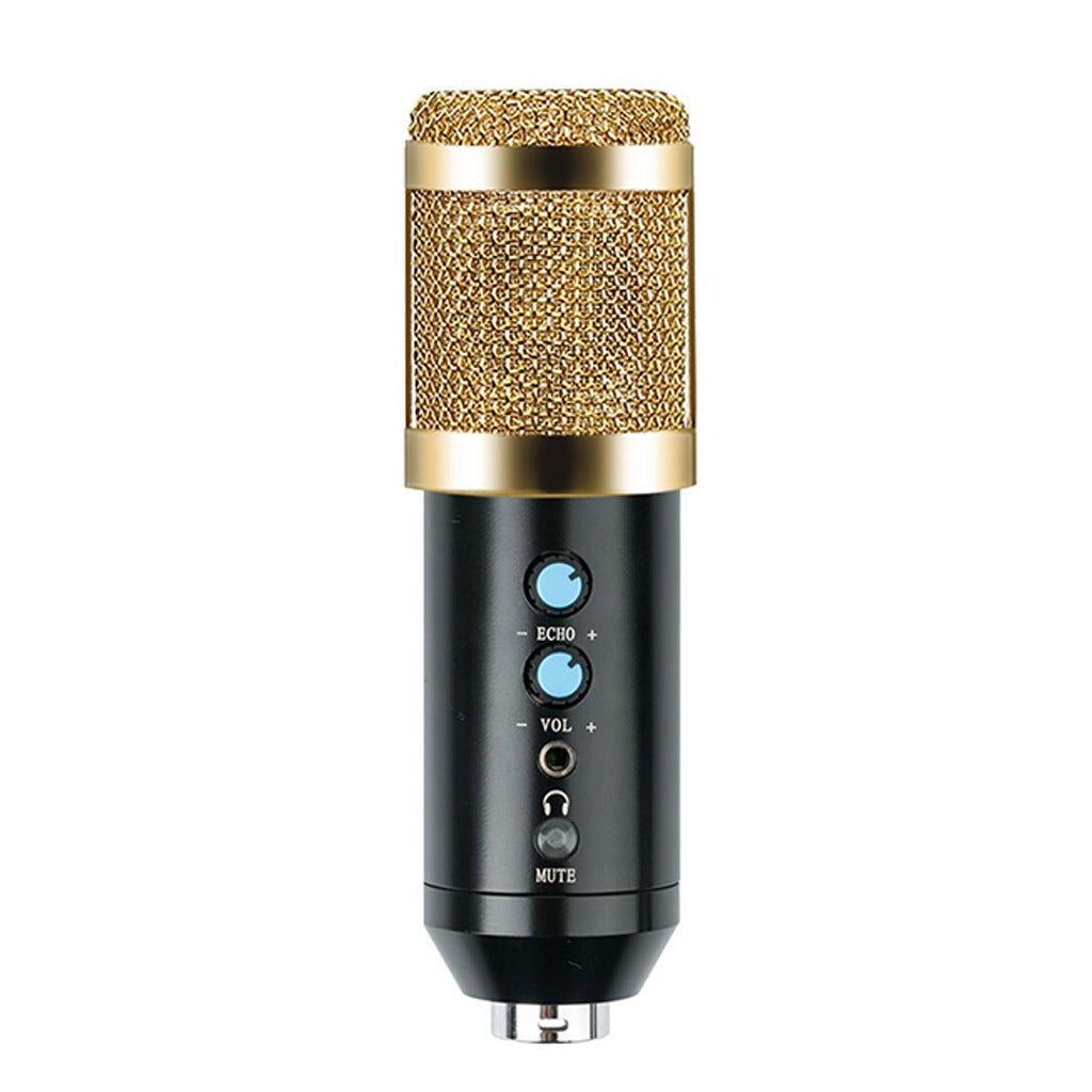 Micrófono Condensador Profesional BM858TZ USB Estudio de Grabación PC Dorado S0840-1